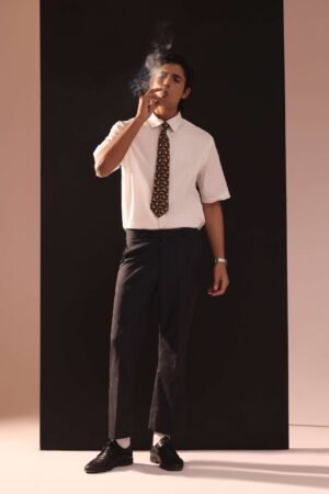 White Shirt With Black Pants